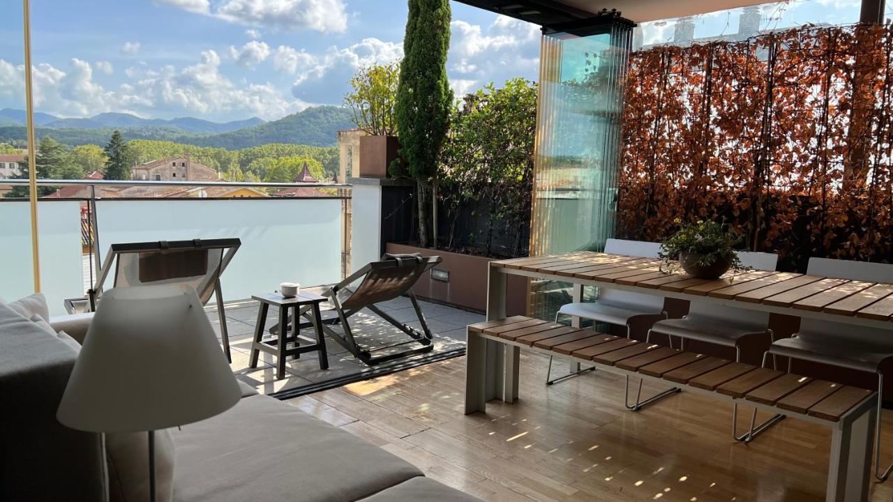 Апартаменти Atico De Diseno Con Terraza En El Centro De Олот Екстер'єр фото